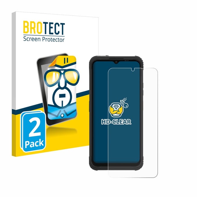 BROTECT - Screenprotector voor AGM H Max - Folie Beschermfolie transparant 2 Stuks