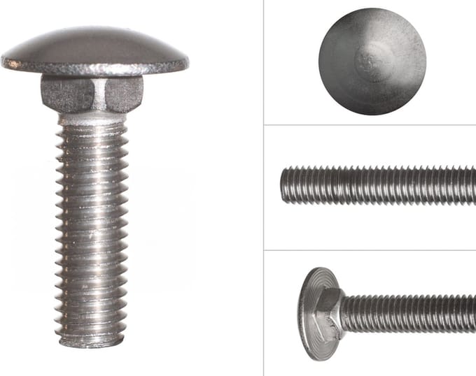 Wovar Slotbouten RVS M8 x 30 mm | 50 stuks