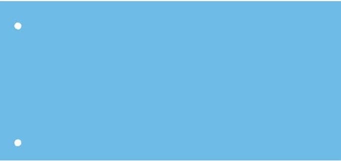 Scheidingsstrook qbasic 225x120mm 50vel blauw | 24 stuks
