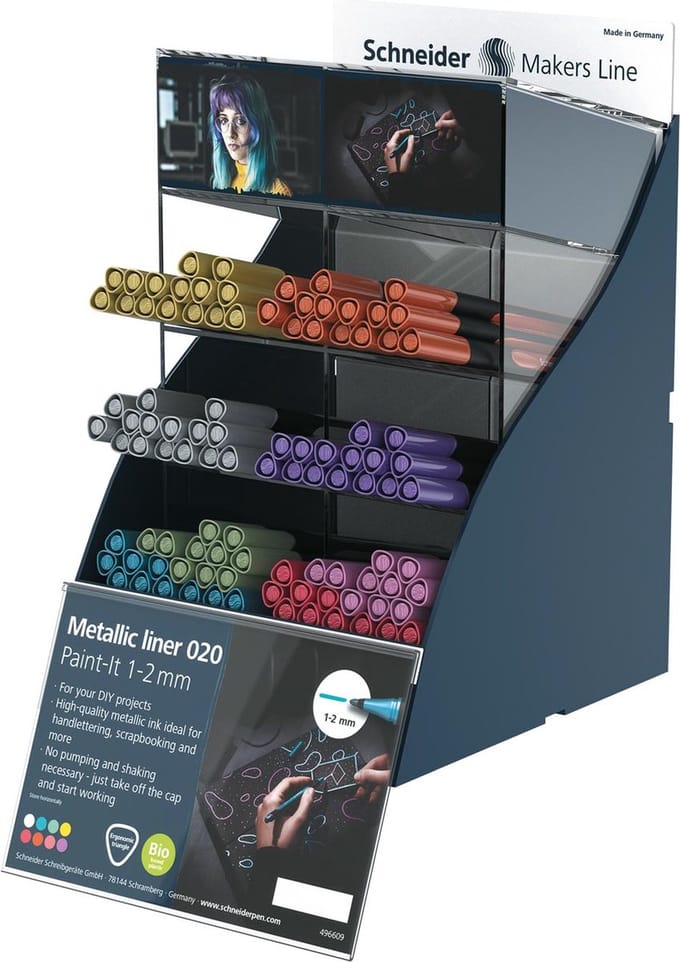 Metallic liner Schneider Paint-it 020 1-2mm 100st. SIS-display Engels