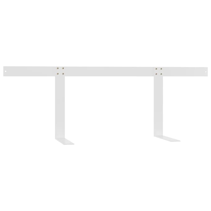 vidaXL - Rugleuning - voor - palletbank - 110 - cm - ijzer - wit