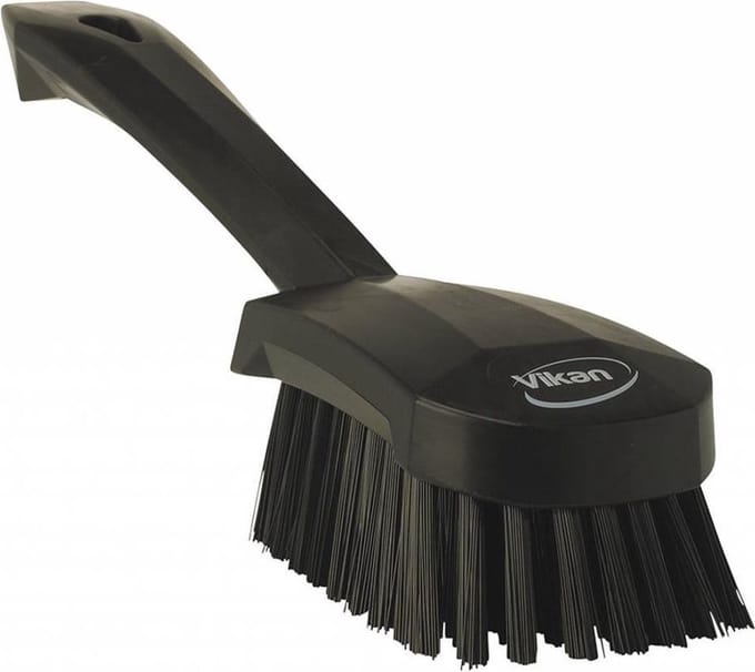 Vikan 41929 Handborstel - Korte Steel - 270 mm - Harde Polyester Haren