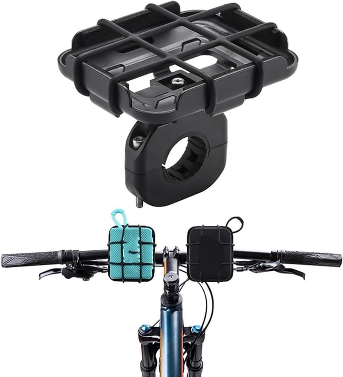 Luidspreker Beugel - Draagbare Houder - Fiets Bevestiging - Hard Plastic Materiaal - 10 x 8.5 cm - Zwart