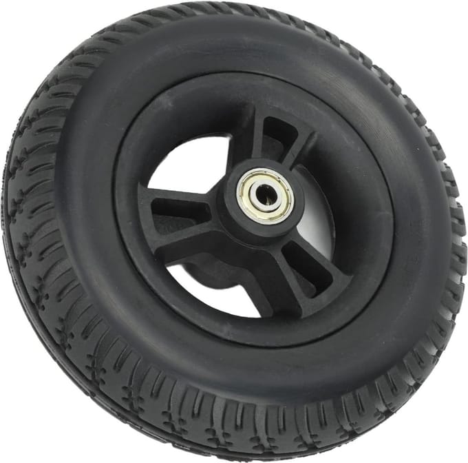 7 Inch Rolstoelwielvervanging Heavy Duty Solid Front Rolstoelwiel Geen Lawaai Antislip