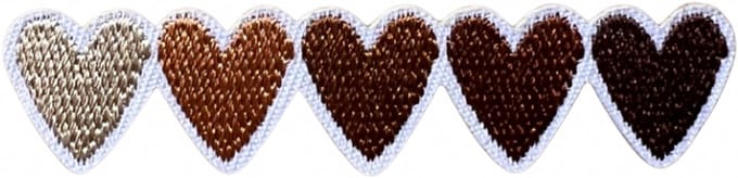 Hart - Liefde - Bruin - aesthetic - strijk embleem - patch - patches - stof & strijk applicatie