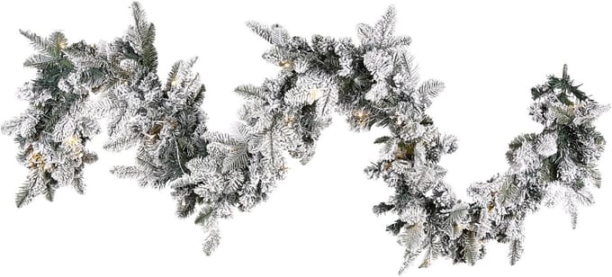 SUNDO - Guirlande - Wit - 180 cm - Synthetisch materiaal