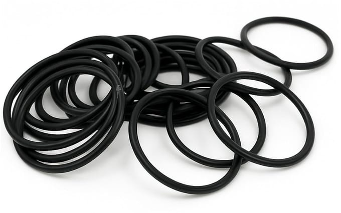 Rubberen Afdichtingen - Nitrilringen - Industriële Afdichting - Hoge Temperatuur Bestendig - 315x2 mm - Zwart