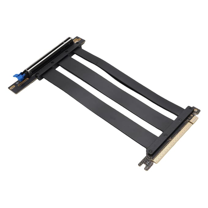 PCIE 5.0 Riserkabel Geschikt voor RTX4090 5090 Gen 5 GPU Grafische Kaart Verlengkabel PCI-E 16X 128GBs 15cm/5.9in gray