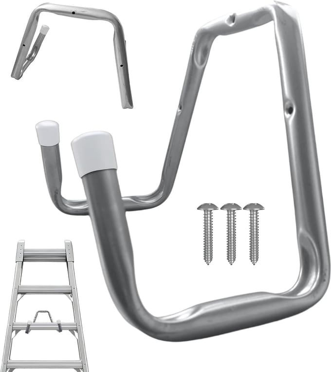 Ladderhaken - Opberghangers - Efficiënte Opslag - Zwaar Belastbaar Staal - 29x22x16cm