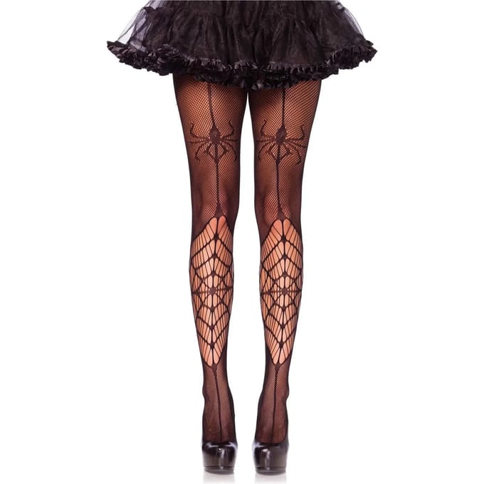 Damespanty Leg Avenue Itsy Bitsy Spider Fishnet Pantyhose