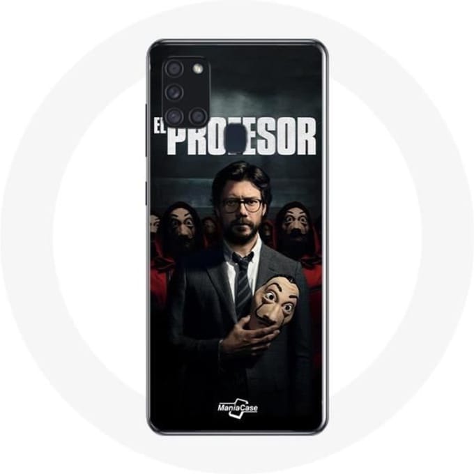 Samsung Galaxy A21S hoesje Het papieren huis van de professor