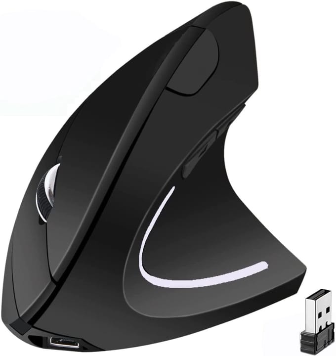 HEZIVO® Verticale Muis - Ergonomische Computermuis - Rechtshandig - Oplaadbaar - Hoge Precisie
