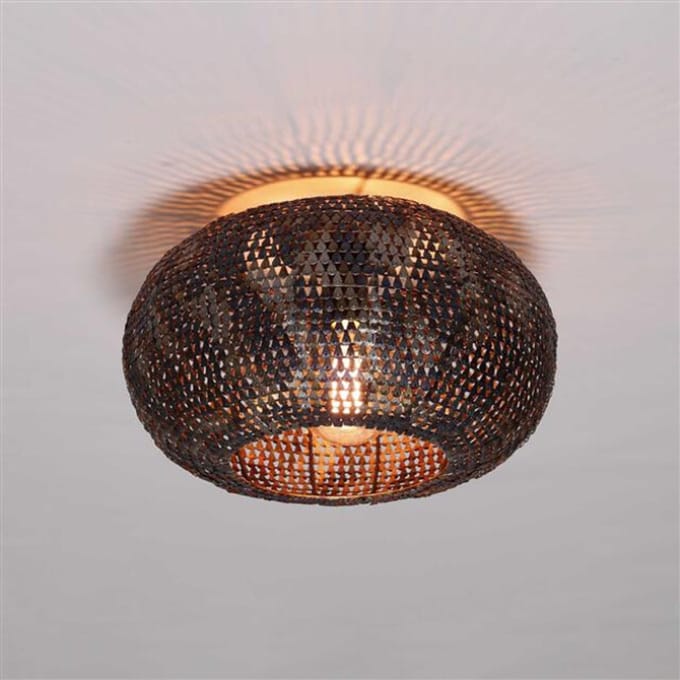 Hoyz plafondlamp Ø40 armor bruin