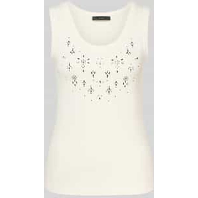 Tanktop met siersteentjes