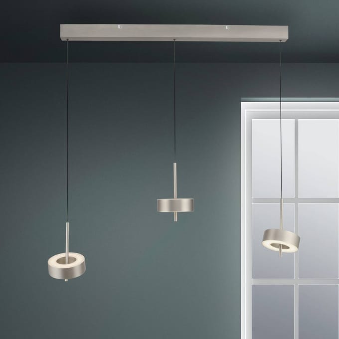 Q-Smart-Home Paul Neuhaus SMART+ hanglamp Q-Rotate, aluminium 3-lamps.