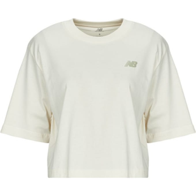 New Balance  T-shirt Korte Mouw LINEAR HERITAGE RELAXED T-SHIRT