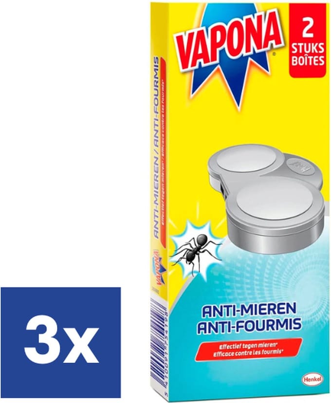 Vapona Dubbele Mierenlokdoos - 3 x 2 stuks