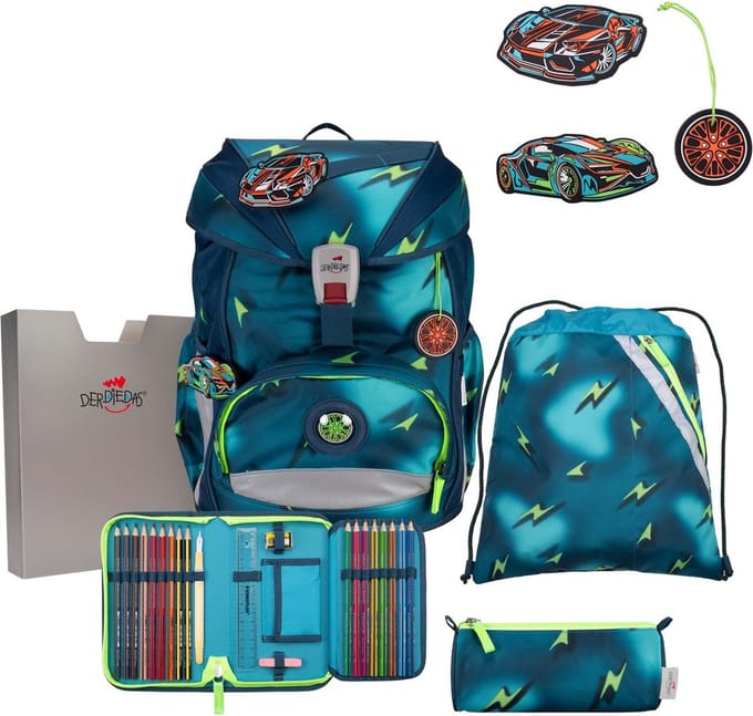 DerDieDas ErgoFlex Light - Schooltas Set 5tlg. 800g (Magic Light)
