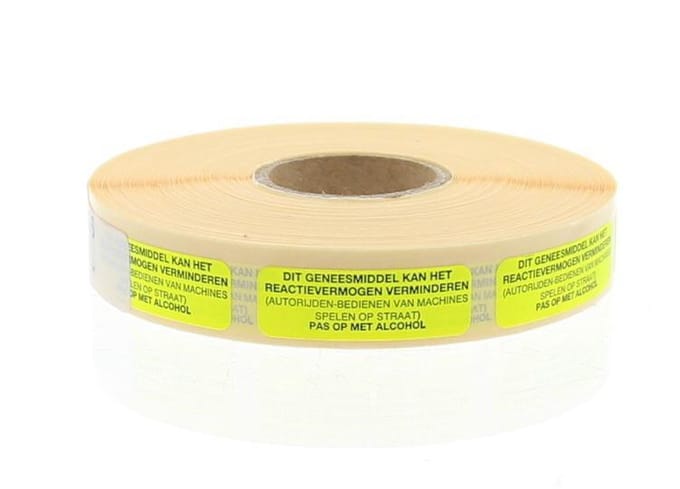 Spruyt Hillen Sticker geneesmiddel reactie 1000 stuks