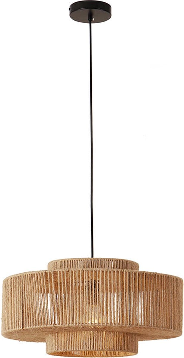 Olucia - SELENA - Hanglamp - Bruin / Zwart - Vorm: Rond