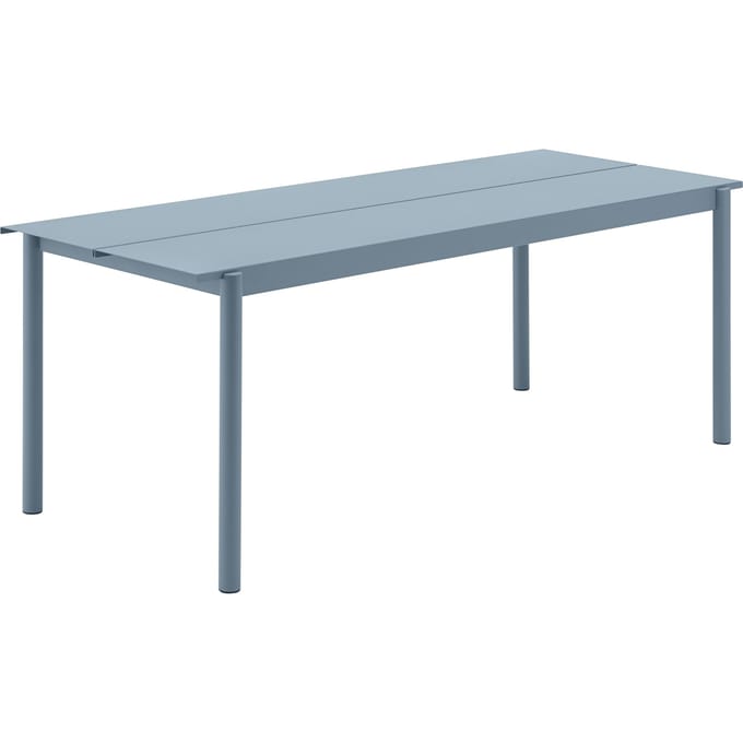 Muuto Linear Steel Tafel - pale blue - 200 x 75 cm
