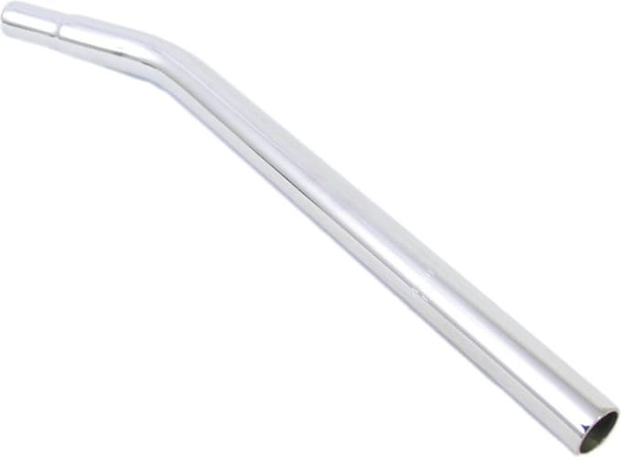Zadelpen freestyle gebogen staal ø25,4mm / 360mm - zilver
