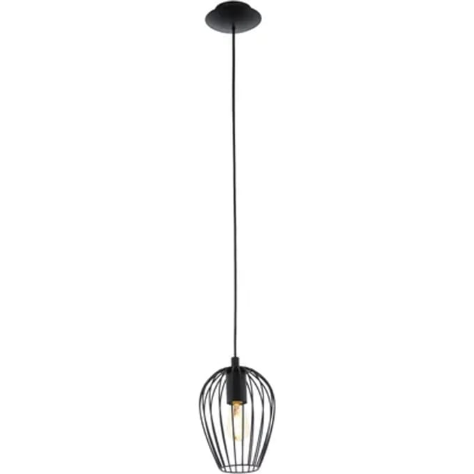 EGLO Newtown Hanglamp - E27 - Ø 16 cm - Zwart