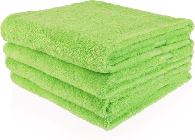 Douchelaken Lime groen 70x140cm (LET OP: bestellen per stuk)