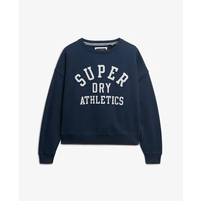 Superdry - Athletic Essentials relaxed sweatshirt met appliqué - Dames - Truien