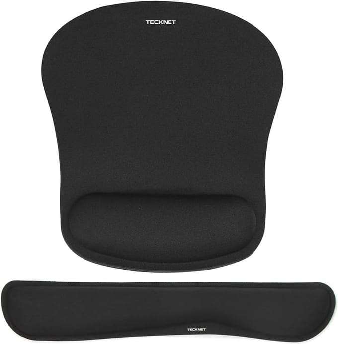 Ergonomische Muismat en Polssteun Set voor Comfortabel Werken en Spelen