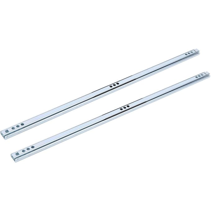 Ensemble de 2 pièces 450x17mm Coulisse à billes en acier pour tiroir Accessoire de quincaillerie pour placards