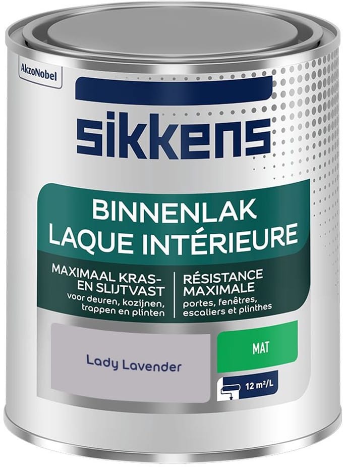 Sikkens - Binnenlak Mat - Lady Lavender - Mengverf - 750 Ml
