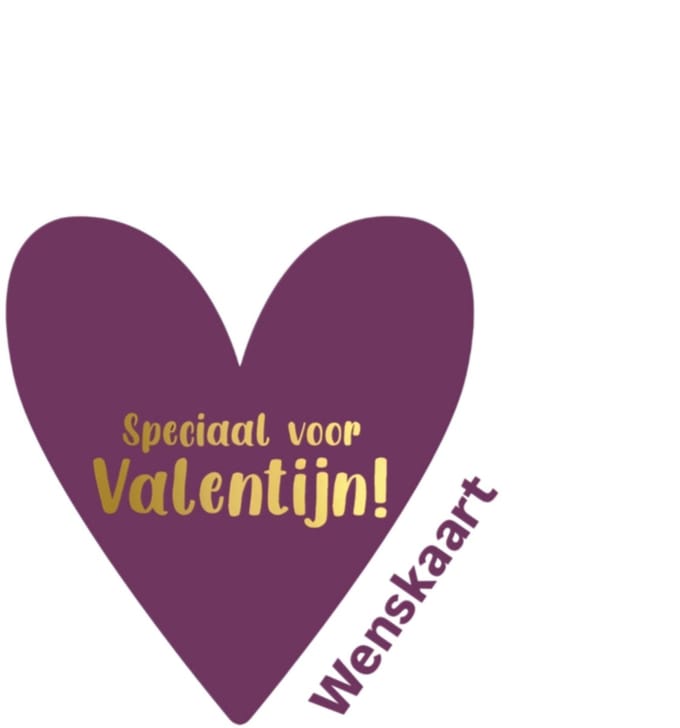 kaart in hartvorm Speciaal voor Valentijn - valentijn - liefde -