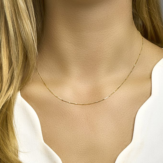 Collier Venetiaans En Staafjes 0,9 Mm 45 Cm