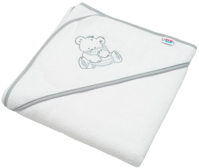New Baby badcape met capuchon 80x80 cm - Baby badhanddoek