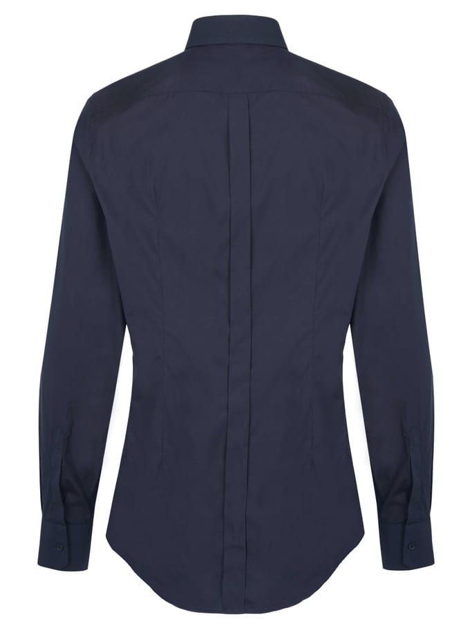 Dolce & Gabbana Gouden Collectie overhemd marineblauw