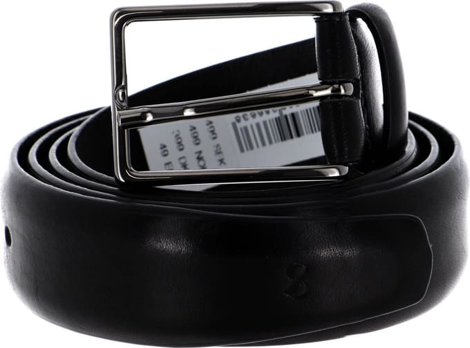 SADDLER Leren Riem Flen Belt W85 Black Zwart