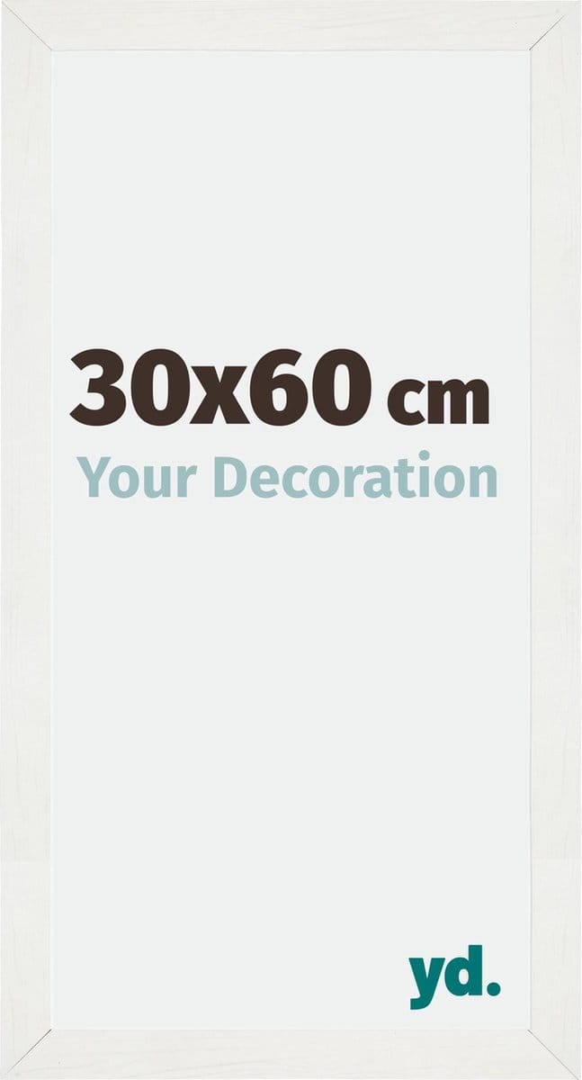 Your Decoration - Fotolijst 30x60 cm - MDF - Wit Geveegd - Mura