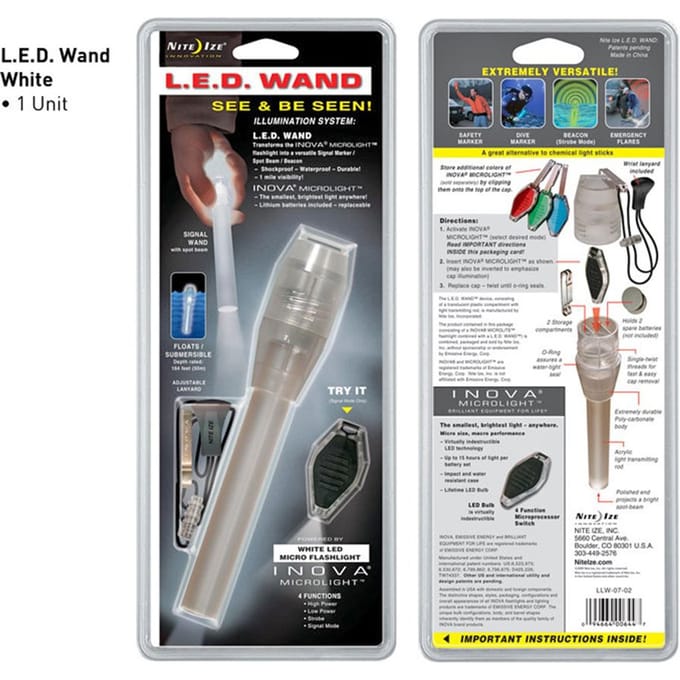 Nite Ize MicroLight XT LED Wand Zaklampen/verlichting Wit