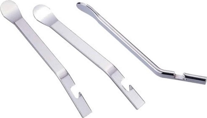 bandenafnemers zilver set van 3 stuks