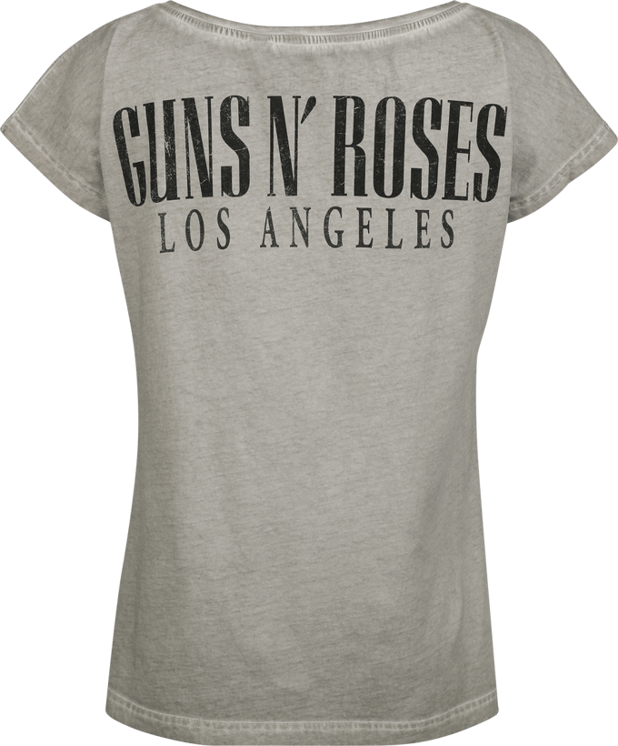 Guns N' Roses Bullet Logo Dames T-shirt - grijs - XL