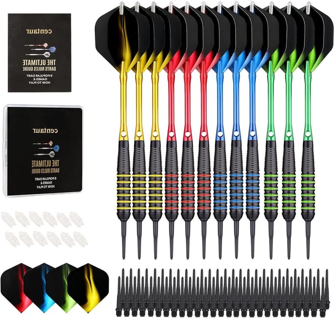 Soft Tip Darts - Dartset Plastic - Elektronisch Dart Spel - Precisie Gefreesde Vaten - 18 Gram - Meerdere Kleuren