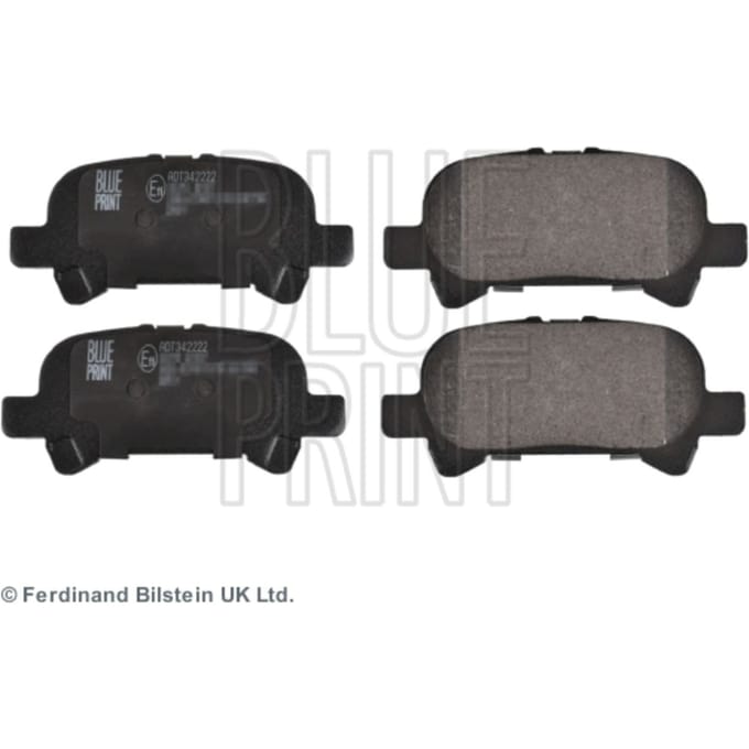 Remblokset BLUE PRINT ADT342222, achter