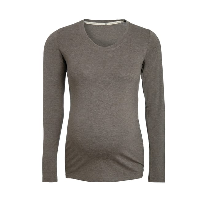 Dames lange mouw zwangerschap T-shirt Baby's Only Glow