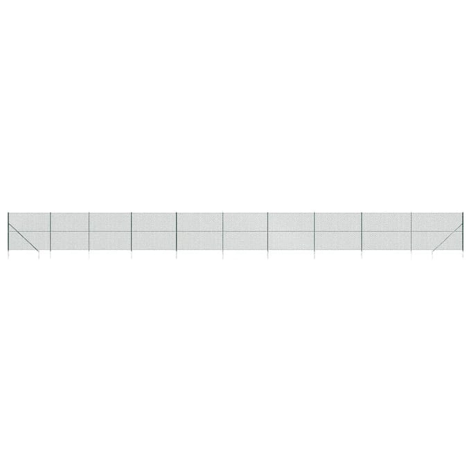 vidaXL - Gaashek - met - grondankers - 1,4x25 - m - groen