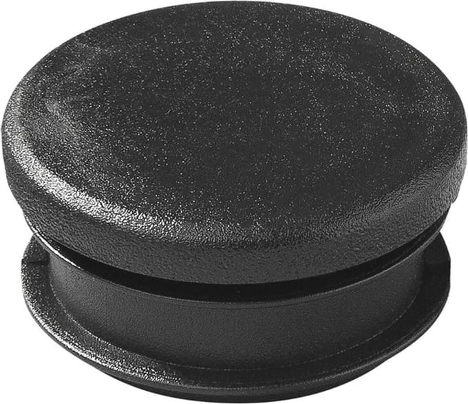ProPlus Ronde inslagdop - Ø 30 mm - PE - zwart - veelzijdig gebruik