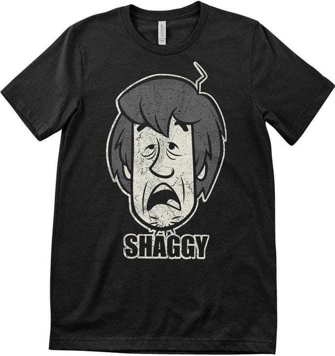 Scooby-Doo T-shirt Shaggy Distressed T-shirt WB-1-SBD006-H68-2