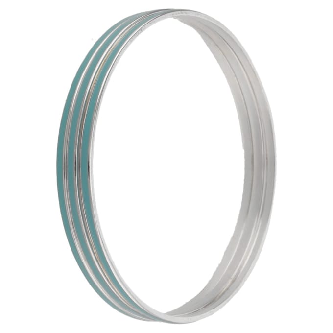 Behave Set van 3 smalle blauwe bangles