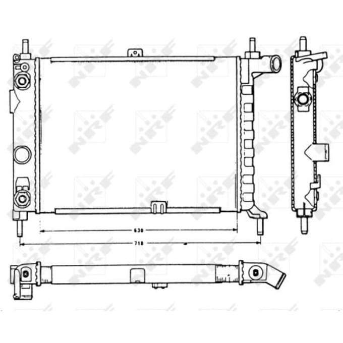 Radiator, motorkoeling NRF 58721