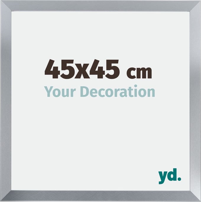 Your Decoration - Fotolijst 45x45 cm - MDF - Zilver Glans - Catania